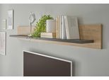 Wandboard HOME AFFAIRE "Cornwall, Wandregal im Landhausstil, Wandhalter mit Ablagefläche", braun (eiche), B:150cm H:20cm T:17cm, Holzwerkstoff, Regale, Wandboard, vielseitig einsetzbares Hängeregal, Breite 150 cm, warmes Eiche Dekor