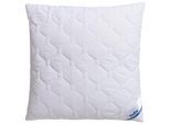 Kunstfaserkopfkissen BECO "Antibac", weiß, B:80cm L:80cm, Bezug: 100% Polyester. Füllung: 100% Polyester, Kopfkissen, Kunstfaserkopfkissen, Antibakteriell und kochfest 95