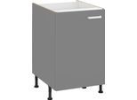 Spülenschrank OPTIFIT "Parma", grau (basaltgrau), B:50cm H:87cm T:58,4cm, Holzwerkstoff, Schränke, Spülenschrank, Breite 50 cm