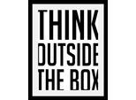 Bild QUEENCE "Think outside", schwarz-weiß (farbe rahmen: schwarz, farbe bild(er): weiß, schwarz), B:40cm H:50cm T:3cm, Acrylglas, Holz, Papier, Bilder, Bild, HD Premium Poster-Druck inkl. Holzrahmen