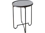 Beistelltisch PAROLI, schwarz (schwarz, schwarz, schwarz), B:45cm H:60cm T:45cm, Tische, Beistelltisch