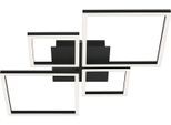 BRILONER LEUCHTEN LED Deckenleuchte "3128015 FRAME", schwarz, Leuchten, Deckenlampe, 75x47x7,3cm, Schwarz, 48W, Wohnzimmer, Schlafzimmer, LED Deckenleuchte