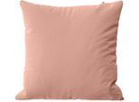 Kissenbezug WOLKENFELD "Renforcé Kissenbezug Baumwolle - Natürlich weiches Schlafgefühl", rosa, B:80cm L:80cm, Renforcé, Obermaterial: 100% Polyester, Kissenbezüge, Kissenbezug, Größe 80x80, 40x80 und 70x90 cm; versteckter Reißverschluss