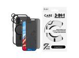 CARE BY PANZERGLASS Displayschutzglas "3-in-1 Protection, Privacy Glass, Case, Lens Cover", schwarz (transparent, schwarz), B:11cm H:2,5cm T:19,5mm, Displayfolien, Displayschutzfolie, Schutzfolie, Bildschirmschutz, kratz- & stoßfest, Displayschutzglas