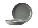 Schale SELTMANN WEIDEN "Foodbowl Terra ø 28,4 cm 2er Set", grau (perlgrau), L:28,4cm, Schüsseln, Schale