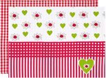 Platzset STUCO "Dirndl", bunt (weiß, rosa, grün), B:33cm L:45cm, Obermaterial: 100% Baumwolle, Platzsets, Platzset