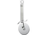 Pizzaschneider RÖSLE, silber (edelstahlfarben), Edelstahl 18/10, Kochmesser, Pizzaschneider, stabiles Rad, beidseitig geschliffene Klinge, Edelstahl 18/10