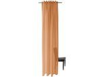 Gardine HOMING "Oskar" Gr. 1, rot (ziegelrot), B:140cm H:245cm, Polyester, Gardinen, Gardine, Fertigschal