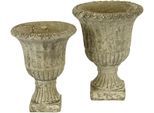 Übertopf I.GE.A. "Antik-Betonpokal", grau, B:13cm H:17cm T:13cm, Beton, Pflanzgefäße, Übertopf