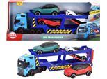 Spielzeug-LKW DICKIE TOYS "Volvo Auto-Transporter FH 16", weiß, neutral, Spielzeugfahrzeuge, KinderT:40cm, Kunststoff, Spielzeug-LKW, mit Licht und Sound; inkl. 3 Volvo Fahrzeugen, T:40cm