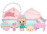 Minipuppe YUMMILAND "Yummiland Beauty Bag Playset + Lip Gloss Doll - Cupcake Beauty Bag", bunt, Puppen, Kinder, Minipuppe, inklusive Schlüsselanhänger