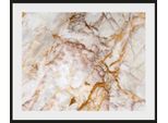 Bild QUEENCE "Christopher", gold (farbe rahmen: schwarz, farbe bild(er): goldfarben), B:50cm H:40cm, Acrylglas, Holz, Papier, Bilder, Bild, HD Premium Poster-Druck inkl. Holzrahmen
