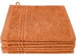 Waschhandschuh DYCKHOFF "Nature", orange (terra), B:16cm L:21cm, Baumwolle, Waschlappen, Waschhandschuh