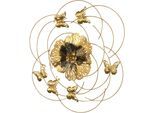 Wanddekoobjekt "Wanddekoration", gold (goldfarben), T:3cm Ø:55cm, Metall, HOFMANN LIVING AND MORE, Wanddekoobjekte, Wanddekoobjekt, aus Metall, goldfarben