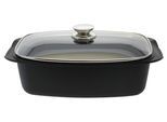 Bräter ELO BASIC "Universalbräter Quatrorondo, Aluguss 32cm", schwarz, B:22cm H:10,5cm L:40cm Ø:40cm, Töpfe, Bräter
