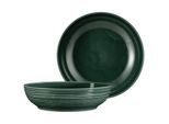 Schale SELTMANN WEIDEN "Foodbowl Terra ø 25,5 cm 2er Set", grün (moosgrün), L:25,5cm, Schüsseln, Schale