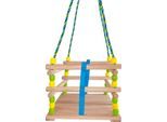 Babyschaukelsitz HAPPY PEOPLE "Gitterschaukel", braun (holz), Schaukelsitze, Baby, bis 40 kg, Massivholz, Babyschaukelsitz, B:30cm T:30cm