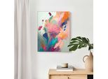Wandbild REINDERS "Flower Gift", bunt (farbe bild(er): bunt), B:50cm H:40cm T:3cm, MDF, Bilder, Wandbild