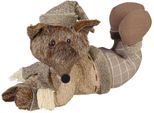 Tierfigur CREATIV DECO "Fuchs, Weihnachtsdeko", braun, B:25cm H:18cm T:12cm, Polyester, Dekofiguren, Tierfigur