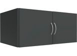 Kleiderschrank WIMEX "Multiraumkonzept Schrank Garderobe Aufsatzschrank", grau (grafit), B:80cm H:40cm T:40cm, Holzwerkstoff, Schränke, Kleiderschrank, Schranksystem