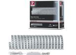 PAULMANN LED-Streifen "MaxLED 500 Basisset 10m Tageslichtweiß 10m 50W 550lm/m 6500K", silber (silberfarben), Dioden 720 Stk. Flammen 1 Stk., Gesamtlänge 10m, Lichterketten, Basisset, unbeschichtet, LED-Streifen