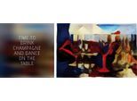 Leinwandbild QUEENCE "Drink & Dance", bunt (farbe bild(er): bunt), B:100cm H:40cm T:2cm, Canvas, Holzrahmen, Bilder, Leinwandbild, Premium-Leinwandstoff, Handarbeit aus Deutschland, Spruch, 2er Set