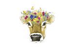 Leinwandbild QUEENCE "Kuh", bunt (farbe bild(er): bunt), B:40cm H:60cm T:2cm, Canvas, Holzrahmen, Bilder, Leinwandbild, Premium-Leinwandstoff, Handarbeit aus Deutschland