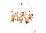 Mobile FEHN "Classic Stars, Safari Musikmobile", bunt, Mobilés, BabyB:40cm H:65cm, Softvelour, Mobile, B:40cm H:65cm