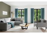 Vorhang HOMING "Jolie" Gr. 1, blau (petrol), B:135cm H:245cm, Polyester, Gardinen, Vorhang, Fertigschal