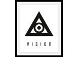 Bild QUEENCE "Vision", schwarz (farbe rahmen: schwarz, farbe bild(er): schwarz), B:40cm H:50cm T:3cm, Acrylglas, Holz, Papier, Bilder, Bild, HD Premium Poster-Druck inkl. Holzrahmen