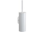 WC-Garnitur WENKO "Turbo-Loc Modell Orea", weiß, B:9cm H:39,5cm L:12,5cm, Edelstahl, Reinigungsbürsten, WC-Garnitur, mit Klobürste, Wandbefestigung ohne Bohren, rostfreier Edelstahl