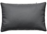 Kissenbezug WOLKENFELD "Mako-Satin Baumwolle Kopfkissenbezug - Premium Kissenbezug", grau (anthrazit), B:70cm L:90cm, Mako-Satin, Obermaterial: 100% Polyester, Kissenbezüge, Kissenbezug, Größe 80x80, 40x80 und 70x90 cm; versteckter Reißverschluss