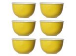 Schale RITZENHOFF & BREKER "Müslischalen Doppio ø 14 cm 6er Set", gelb, Schüsseln, Schale