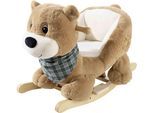 Schaukeltier HEUNEC "Schaukelbär", braun (hellbraun, weiß), Schaukeltiere, BabyB:52cm H:33cm T:60cm, Schaukeltier, B:52cm H:33cm T:60cm