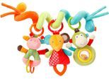 Greifspielzeug FEHN "Classic Stars, Safari Activity-Spirale", bunt, Greifspielzeug, BabyL:30cm, Flauschstoff, Plüsch, Softvelour, Greifspielzeug, L:30cm