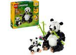 Konstruktionsspielsteine LEGO "Wilde Tiere: Pandafamilie (31165), LEGO Creator", bunt, Spielbausteine, Kinder, Kunststoff, Konstruktionsspielsteine, Made in Europe