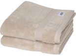 Handtücher "Cuddly", beige (sand), B:50cm L:100cm, Frotteevelours, Obermaterial: 100% Baumwolle, SCHÖNER WOHNEN-KOLLEKTION, Handtücher, Handtücher, schnell trocknende Airtouch-Qualität