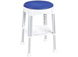 Duschhocker MAXIMEX, blau, B:35cm H:59cm T:35cm, Duschhocker, Duschhocker, Tragkraft bis 150 kg