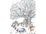 Bild KOMAR "Winnie the Pooh Playground", bunt (farbe bild(er): bunt), B:30cm H:40cm, Holz, Papier, Bilder, Bild, Wandbild zur Dekoration im Kinderzimmer - ohne Rahmen