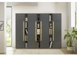 Büromöbel-Set HOME AFFAIRE "CiTY/GiRON", grau (anthrazit), B:260cm H:200cm T:40cm, Arbeitsmöbel-Sets, Büromöbel-Set