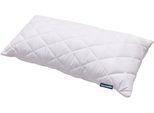 Microfaserkissen DUNLOPILLO "Home, Kissen ist Allergikerfreundlich, weich und atmungsaktiv", weiß, B:40cm H:15cm L:80cm, Bezug: 100% Polyester. Füllung: 100% Polyester, Kopfkissen, Microfaserkissen, Kopfkissen 40x80 cm, 80x80cm, ergonomisch, strapazierfähig, hochwertig