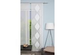 Schiebegardine HOME WOHNIDEEN "GENDRY" Gr. 1, weiß (wollweiß), B:60cm H:245cm, Polyester, Gardinen, Schiebegardine, HxB: 245x60, Schiebevorhang Effektvoile Scherli