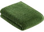 Badetuch VOSSEN "Vegan Life", grün (clover), B:67cm L:140cm, Frottier, Obermaterial: 100% Baumwolle, Handtücher, Badetuch, 100% vegan