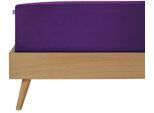 Spannbettlaken SCHIESSER "Jessi aus 100% Baumwolle", lila, B:150cm L:200cm, Jersey, Obermaterial: 100% Baumwolle, Bettlaken, Spannbettlaken, für Matratzen bis zu 22 cm Höhe, MADE IN GREEN by OEKO-TEX