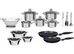 Topf-Set GSW "Silver Star", silber (silberfarben, schwarz), Töpfe, Topf-Set, Induktion