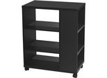 Rollwagen OTTO HOME "LOKVE, Rollcontainer, Druckertisch, Rollregal", schwarz, B:60cm H:75cm T:35cm, Holzwerkstoff, Rollwagen, Rollwagen, Rollen feststellbar, 6 Fächer, Höhe 75 cm