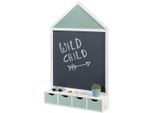 Wandtafel MUSTERKIND "Juncus, weiß/mint", grün (weiß, hellmint), Tafeln, Kinder, B/H/L: 50cm x 81cm, Wandtafel, B:50cm H:81cm T:11cm