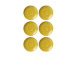 Untertasse RITZENHOFF & BREKER "Espressountertassen Doppio ø 12 cm 6er Set", gelb, Speiseteller, Untertasse