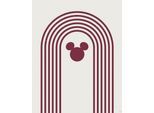 Bild KOMAR "Minimal Mickey", rot (farbe bild(er): rot), B:40cm H:50cm, Holz, Papier, Bilder, Bild, Wandbild zur Dekoration im Kinderzimmer - ohne Rahmen