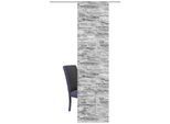 Schiebegardine HOME WOHNIDEEN "WALLI" Gr. 1, grau (anthrazit), B:60cm H:245cm, Polyester, Gardinen, Schiebegardine, HxB: 245x60